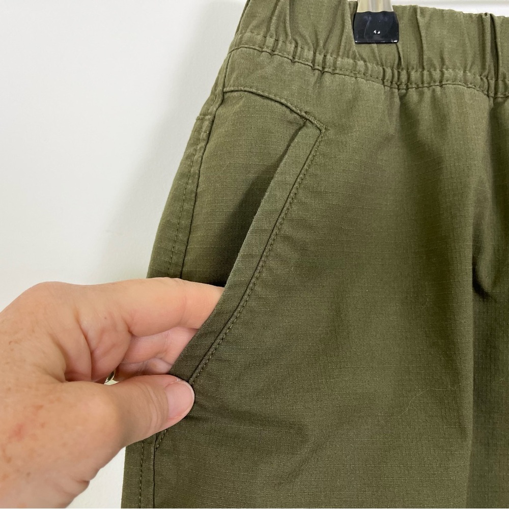 Prana Double Peak Cargo Skort Olive Green Mini Casual Resort Wear Size 6 - Picture 4 of 11